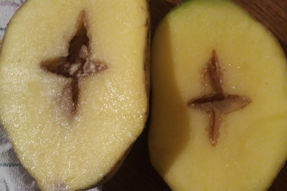 MILOŠ IZ KURŠUMLIJE TVRDI DA MU SE U KROMPIRU UKAZAO KRST: "Spremao ručak i ostao u čudu" (FOTO)