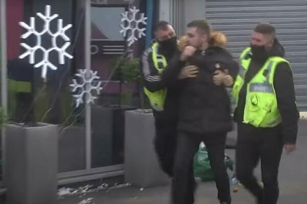 OBEZBEĐENJE GA STRPALO IZA REŠETAKA! OŽENJENI GRUJA lomio i rušio sve pred sobom ZBOG LJUBAVNICE! (VIDEO)