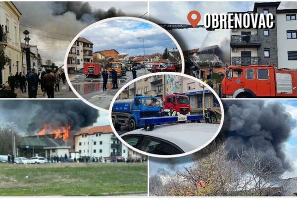 ESPRESO NA MESTU UŽASA! U Obrenovcu je HAOS, vatrogasci se od jutros bore, pominje se UZROK divlje buktinje FOTO