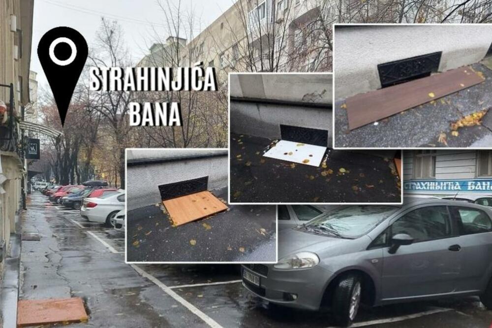 OTVORIO SE BEZDAN NA DORĆOLU! Rupa duboka dva metra na trotoaru, stanari ZABRINUTI, oglasila se i inspekcija (FOTO)