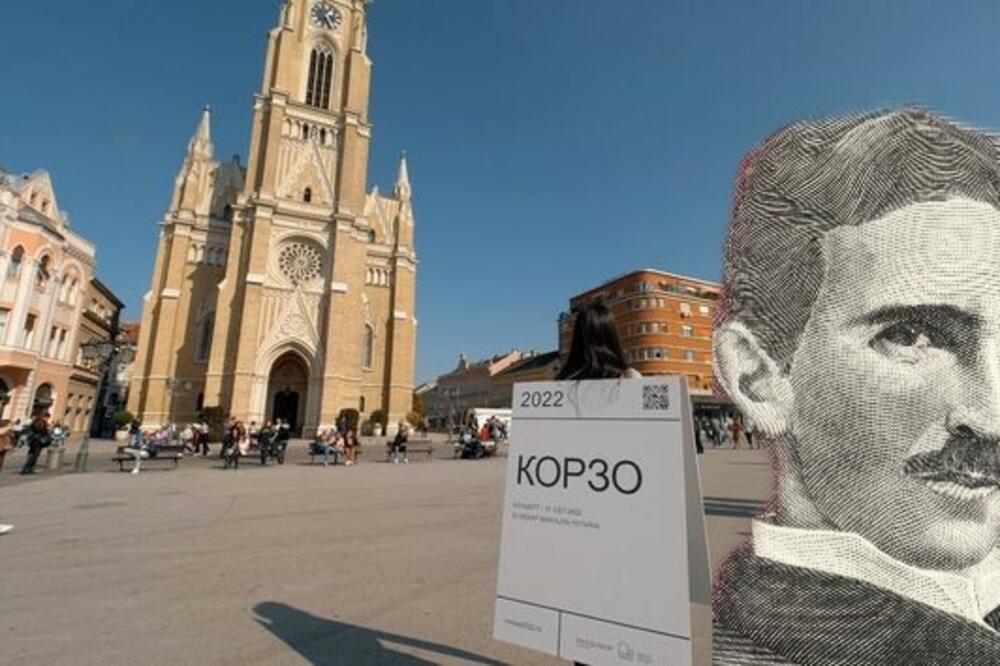 Mileva Marić Ajnštajn, Milutin Milanković i Nikola Tesla na Dočeku u Novom Sadu