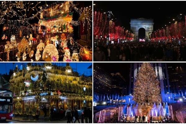 ŠIROM SVETA ZASIJALE NOVOGODIŠNJE LAMPICE: Praznično raspoloženje uzima maha, ovo su NAJLEPŠE ukrašeni gradovi!