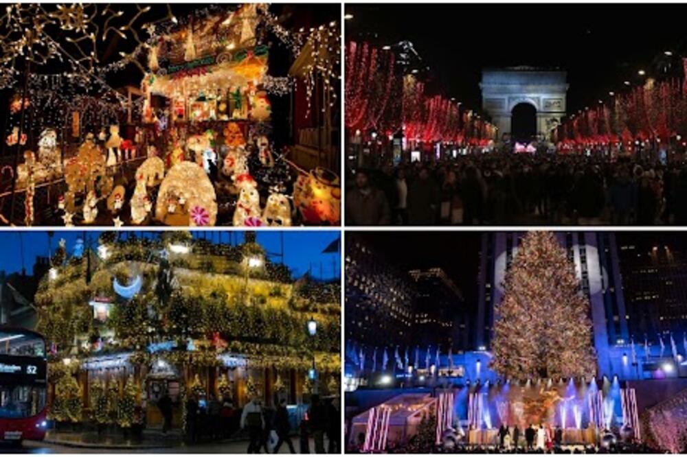 ŠIROM SVETA ZASIJALE NOVOGODIŠNJE LAMPICE: Praznično raspoloženje uzima maha, ovo su NAJLEPŠE ukrašeni gradovi!