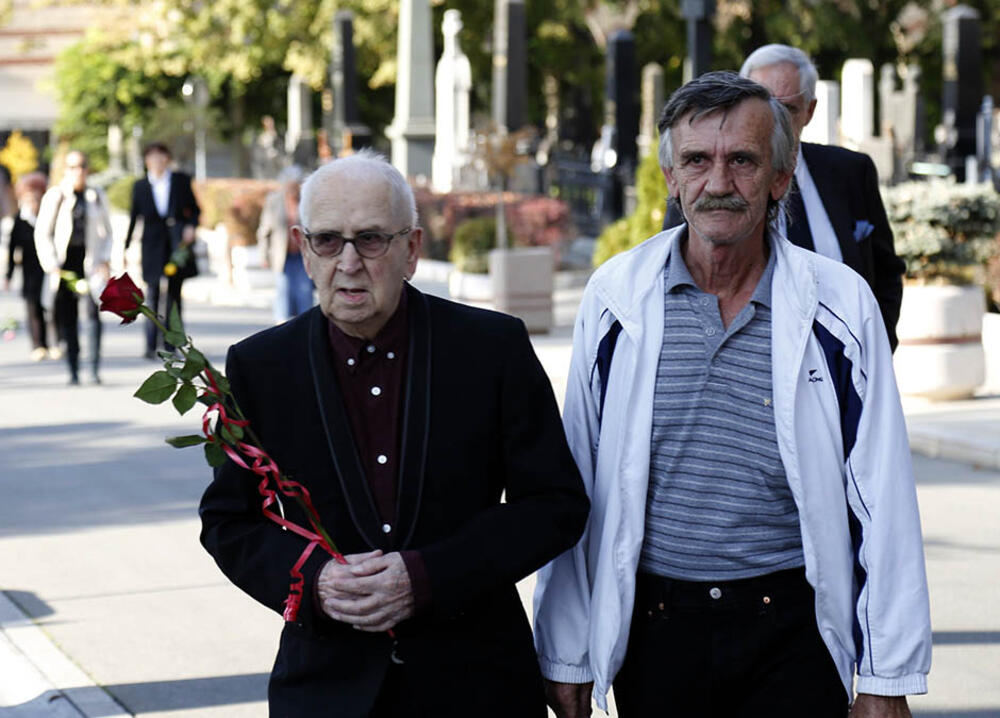 Puriša Đorđević (levo) - reditelj, scenarista i prvi muž Milene Dravić.