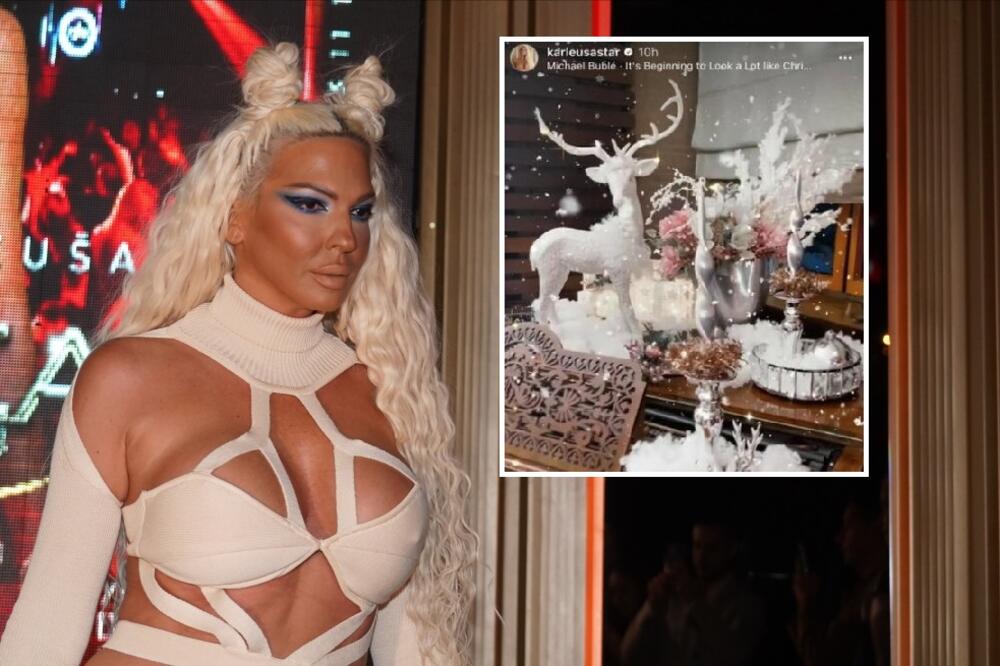 ZAVIRITE U ČAROBNU PRAZNIČNU DEKORACIJU U DOMU JELENE KARLEUŠE! Luksuzna kuća na Dedinju kao iz BAJKE! (FOTO)