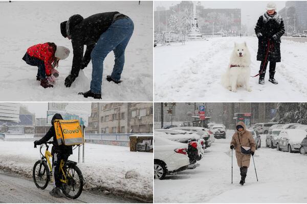 PREDIVNE SCENE SA BEOGRADSKIH ULICA: Sneg je napadao, GRAĐANI UŽIVAJU! I to na svakakve NAČINE (FOTO)