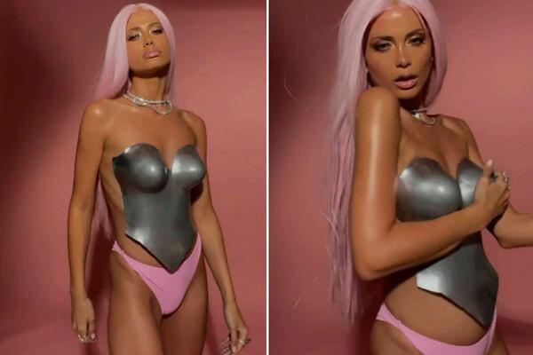 KAKVO HOT IZDANJE MILICE PAVLOVIĆ, AU! U roze gaćicama, korset umalo OTKRIO GOLE GRUDI: Vrckala, a onda ISPADALO!