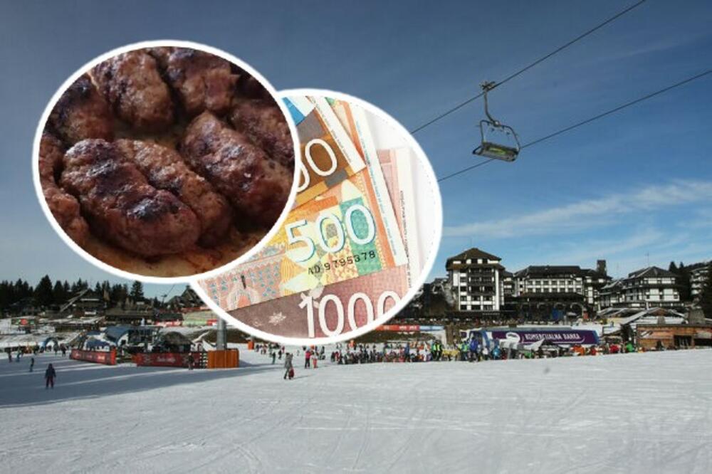 SAMO ZA ONE SA DUBOKIM DŽEPOM: Paprene cene na Kopaoniku, 5 ĆEVAPA -1.000 DINARA!