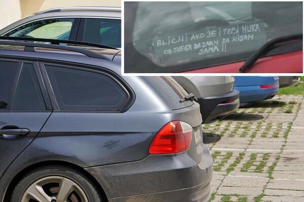 "BLICNI, DA ZNAM DA NISAM SAMA!" Beograđanka postala hit na mrežama, oduševila svojom porukom na automobilu! (FOTO)