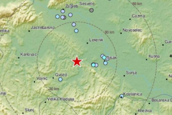 OPET SE TRESLO KOD KOMŠIJA! Zemljotres kod Siska i Petrinje