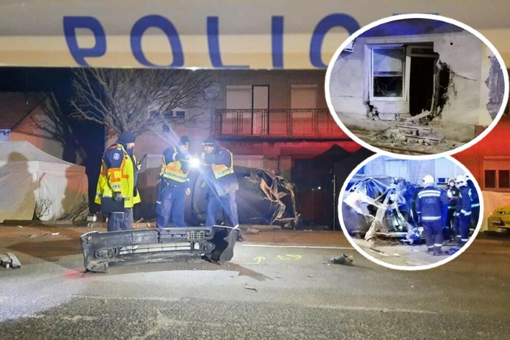 PRVE FOTOGRAFIJE SA LICA MESTA NAKON NESREĆE U MAĐARSKOJ! Auto smrskan posle udara u KUĆU (FOTO)