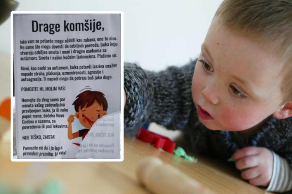 "MENI, KAO OSOBI SA AUTIZMOM, BUKA PETARDI IZAZIVA SNAŽNE NAPADE STRAHA": VAŽNA PORUKA osvanula kod Geneksa (FOTO)