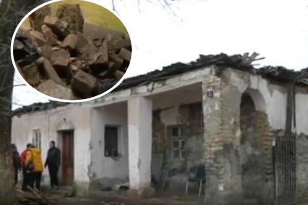 SRUŠIO SE KROV STAR 150 GODINA! Sedmočlana porodica na ulici, plafon je pao baš tamo gde DECA SPAVAJU