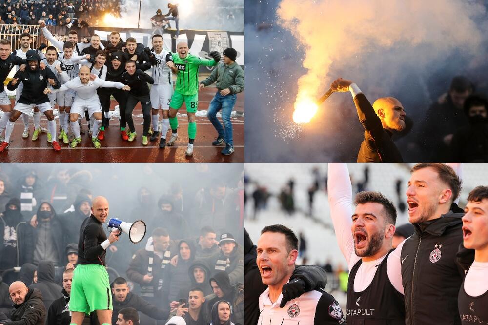 U HUMSKOJ SE BURNO SLAVILA JESENJA TITULA: Stevanović kao vođa navijača - NA OGRADI SA BAKLJOM i megafonom! (FOTO)