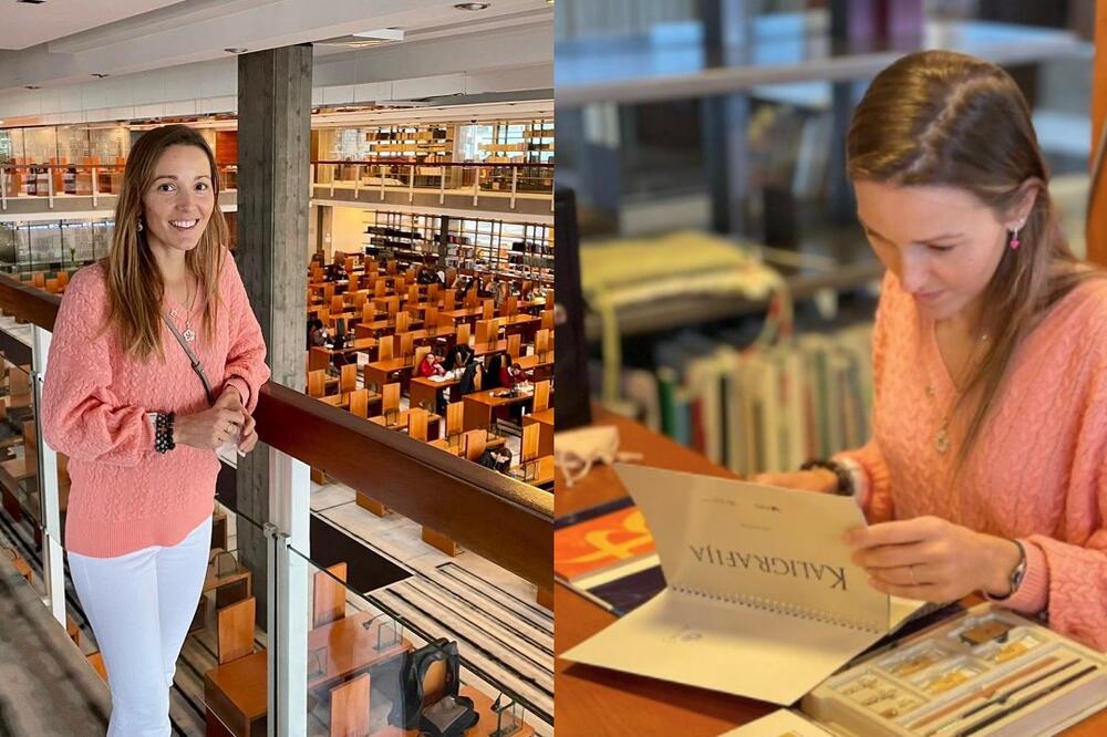 JELENA ĐOKOVIĆ POSETILA NARODNU BIBLIOTEKU SRBIJE: Nije tajna da obožavam svet knjiga! (FOTO)