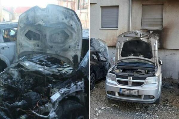 FOTOGRAFIJE ZAPALJENOG ADVOKATOVOG AUTOMOBILA U NOVOM SADU: Potpuno je izgoreo (FOTO)