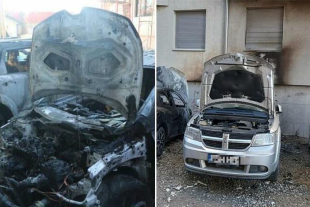 FOTOGRAFIJE ZAPALJENOG ADVOKATOVOG AUTOMOBILA U NOVOM SADU: Potpuno je izgoreo (FOTO)