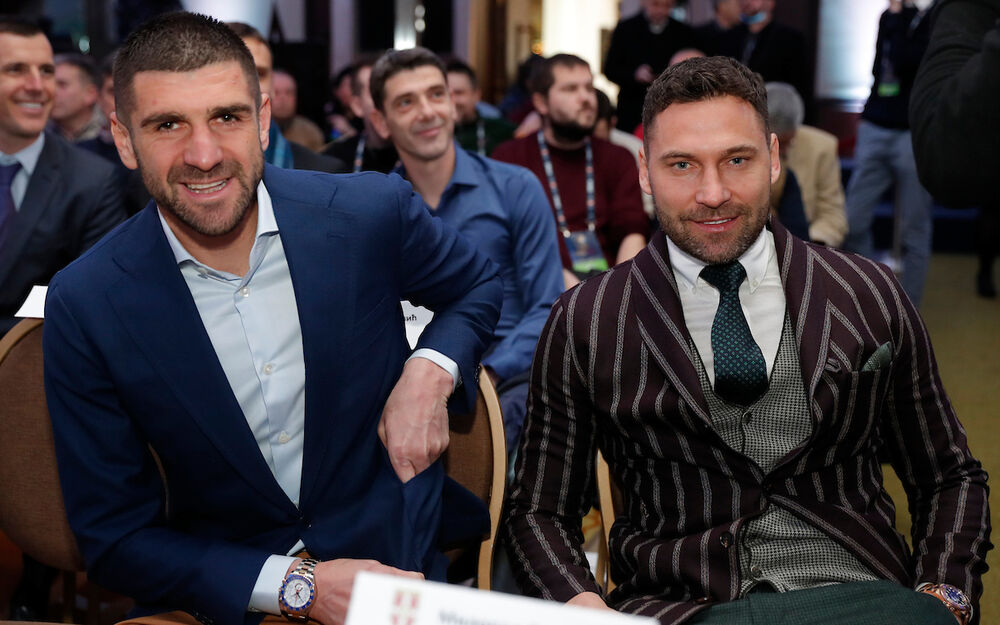 Duško Tošić (desno) sa Stefanom Mitrovićem