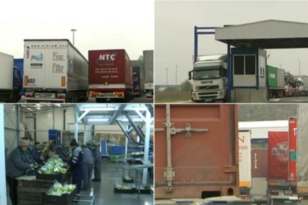 GUŽVE NA GRANICAMA: Na prelazu Preševo–Tabanovce rezervisana traka samo za kamione sa robom za "Otvoreni Balkan"