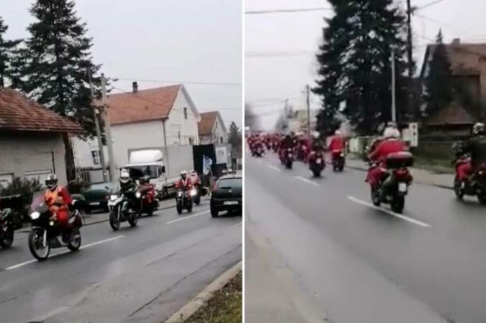 MOTO DEDA MRAZOVI VOZILI DO SREMČICE: Pokloni otišli Domu za decu i omladinu ometenu u mentalnom razvoju (VIDEO)
