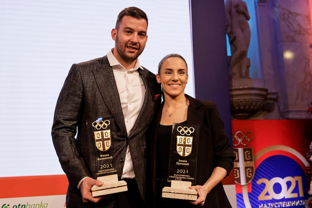 OLIMPIJSKI KOMITET PROGLASIO NAJBOLJE U OVOJ GODINI: Filip Filipović i Jovana Preković poneli nagrade za 2021.!