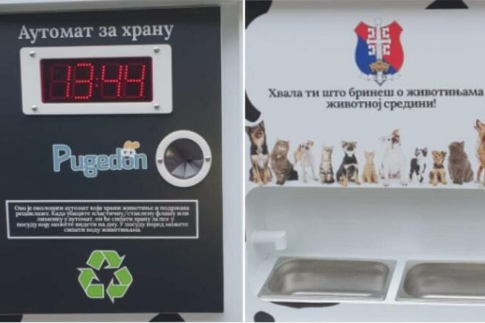 SPAS ZA GLADNE PSE LUTALICE! U Beogradu postavljen automat sa hranom, EVO KAKO FUNKCIONIŠE (FOTO)