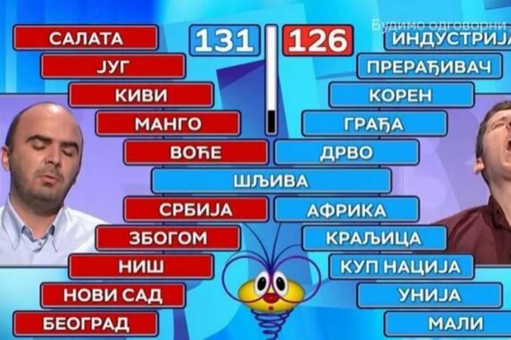 FACA CRVENOG TAKMIČARA GOVORI VIŠE OD REČI! Spektakularno izgubio, sinoćna "Slagalica" JE HIT! (VIDEO)