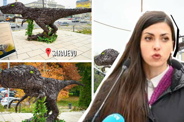 DINOSAURUS FRENKI U BORBI PROTIV KLIMATSKE KRIZE! Umetnica Hana Dujmović za ESPRESO - IMA JASNU PORUKU (FOTO)