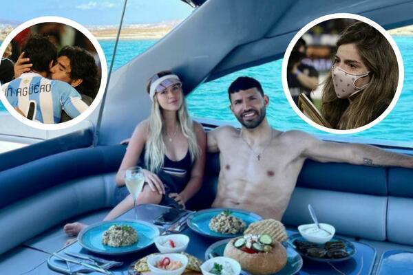 SRCE POTROŠIO NA MARADONINU ĆERKU! Aguero penziju dočekao u naručju OPASNO LEPE PLAVUŠE! (FOTO)