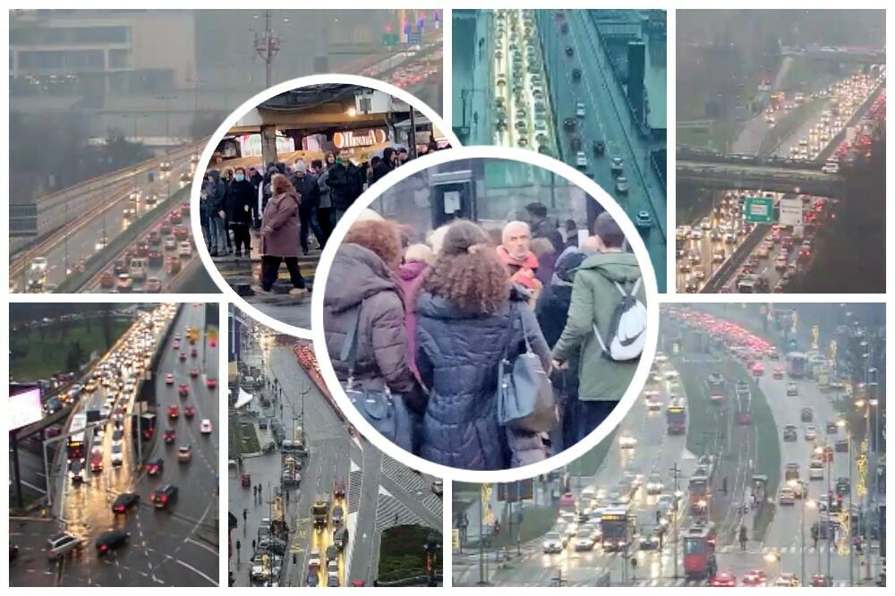 KORONA ŽURKA U JAVNOM PREVOZU U BG! Ljudi vise po BUSEVIMA, ISPADAJU, čeka se VEČNO na PREVOZ (FOTO)