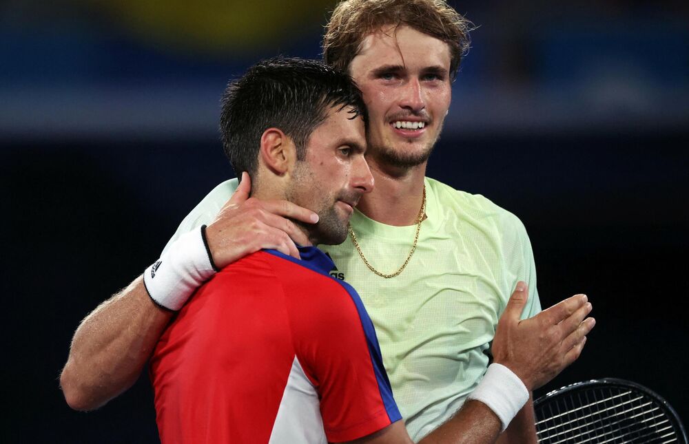 Aleksander Zverev i Novak Đoković