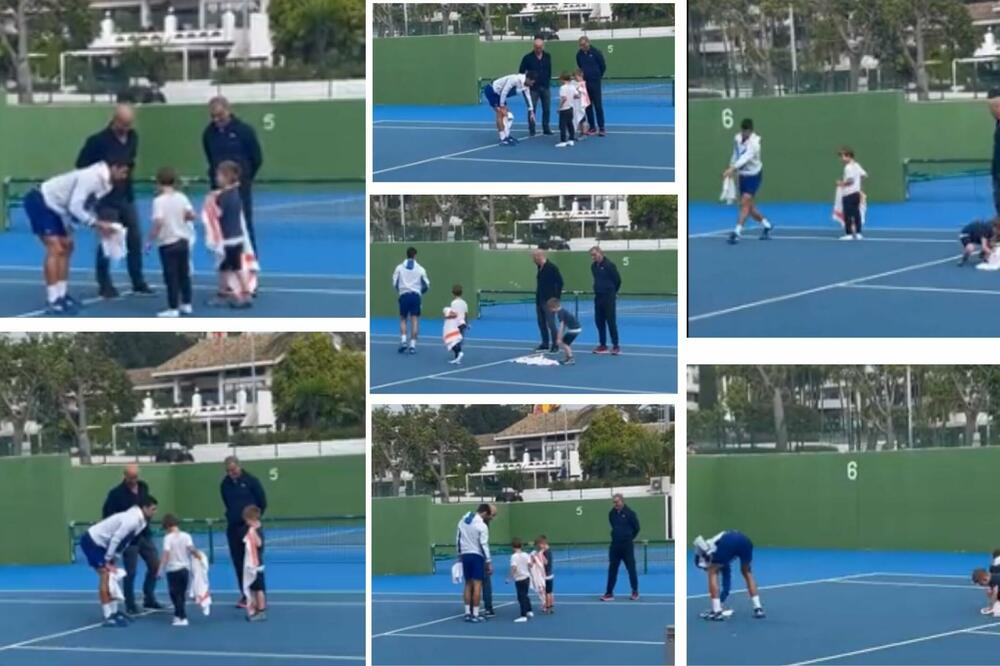 ODUŠEVIĆE VAS! NOLE PODUČAVA SINA: Otkriva male tajne velikih majstora! Svi se uhvatili posla SA OSMEHOM! (VIDEO)