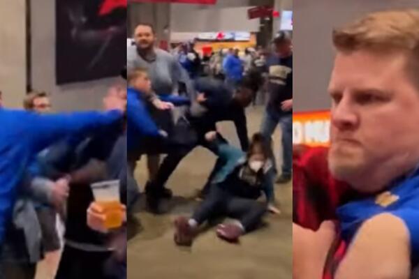 ŽESTOKA TUČA, SVE POČELO ZBOG PIVA: Ratoborni navijač NOKAUTIRAO i jednu ženu - ni krivu ni dužnu! (VIDEO)