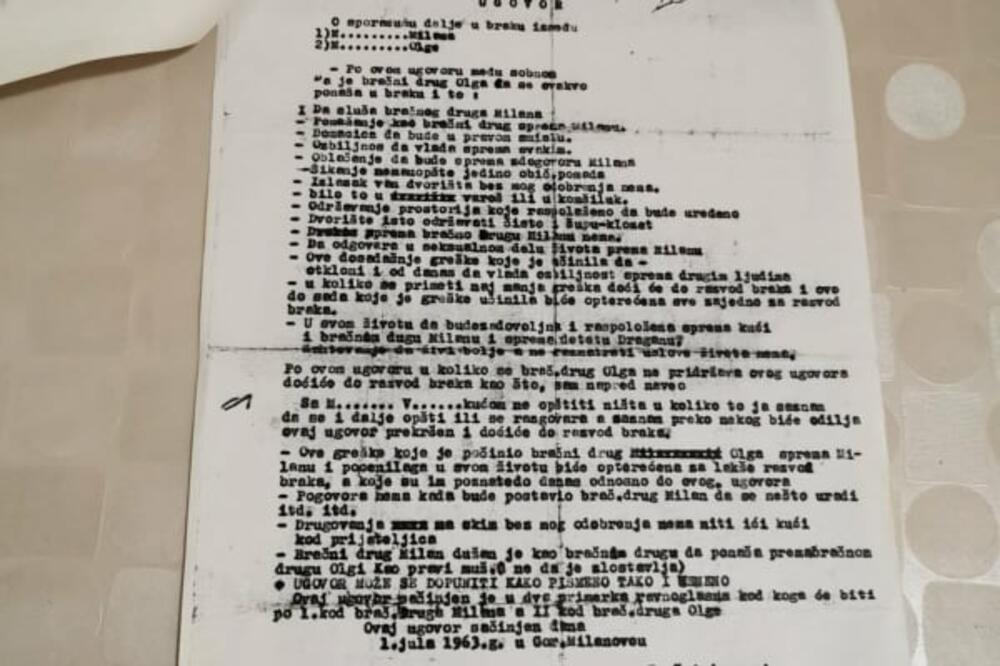 SREDOJE JE PRE POLA VEKA UGOVOROM ODREDIO "PRAVILA BRAČNE IGRE": Danas se to NIJEDNOJ ŽENI ne bi dopalo! (FOTO)