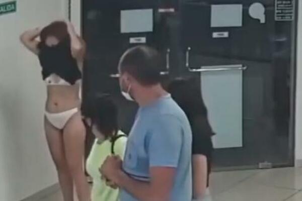 NESVAKIDAŠNJI PRIZOR: Žena ušla u POSLASTIČARNICU u DONJEM VEŠU, pa uradila nešto još LUĐE! (VIDEO)