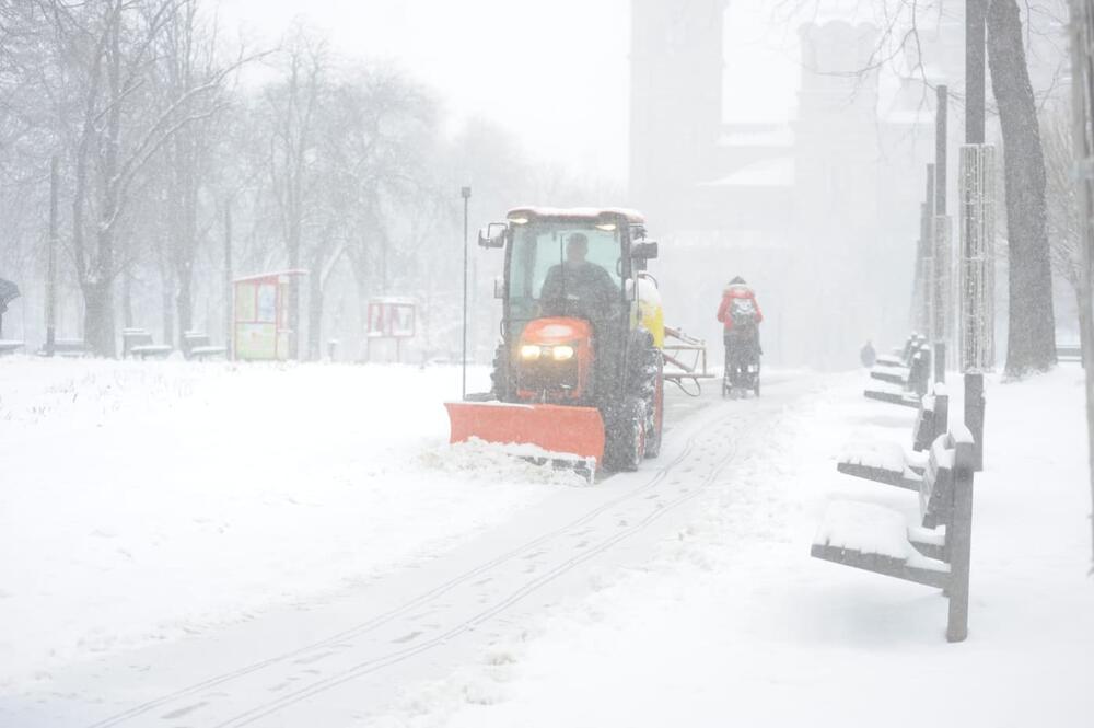 Sneg, Zima, Beograd