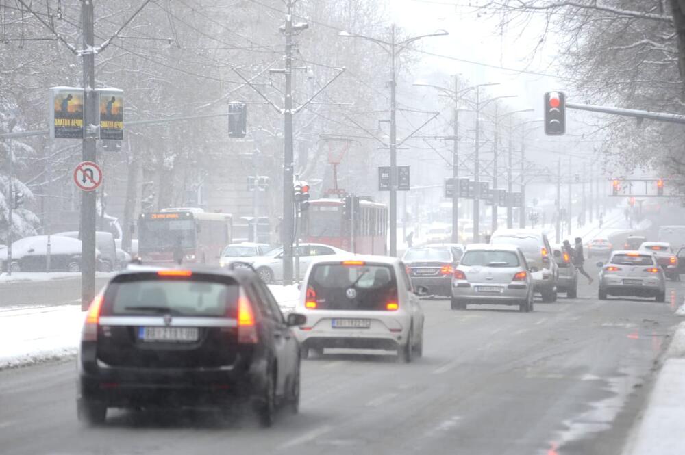 Sneg, Zima, Beograd