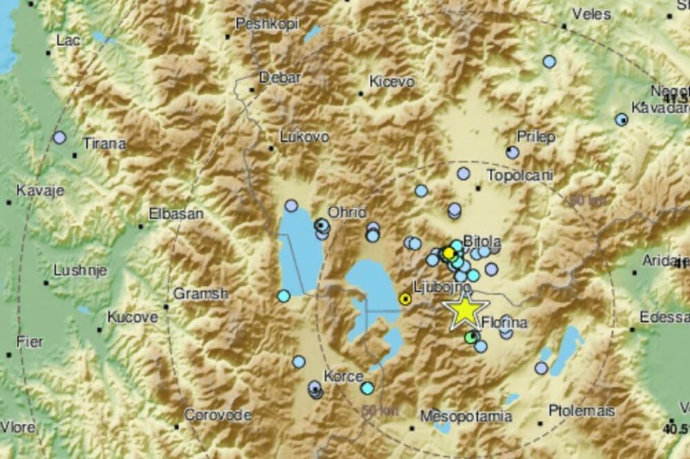 TREĆI ZEMLJOTRES U BITOLJU: Potres jačine 4,5 stepeni ponovo uznemirio građane!