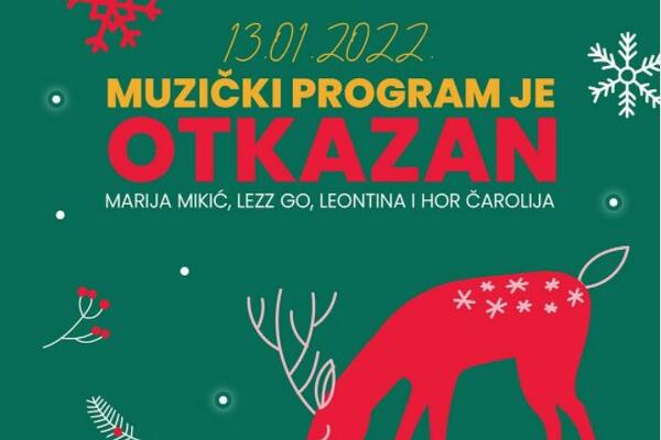 Muzički program na Starogradskoj zimi otkazuje se zbog nepovoljne epidemiološke situacije