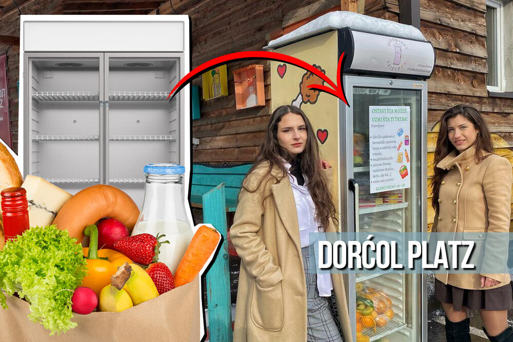POSTAVLJEN PRVI ZAJEDNIČKI FRIŽIDER U BEOGRADU: Ljudi, ne bacajte hranu, učinite DOBRO DELO, DONIRAJTE SUGRAĐANIMA!