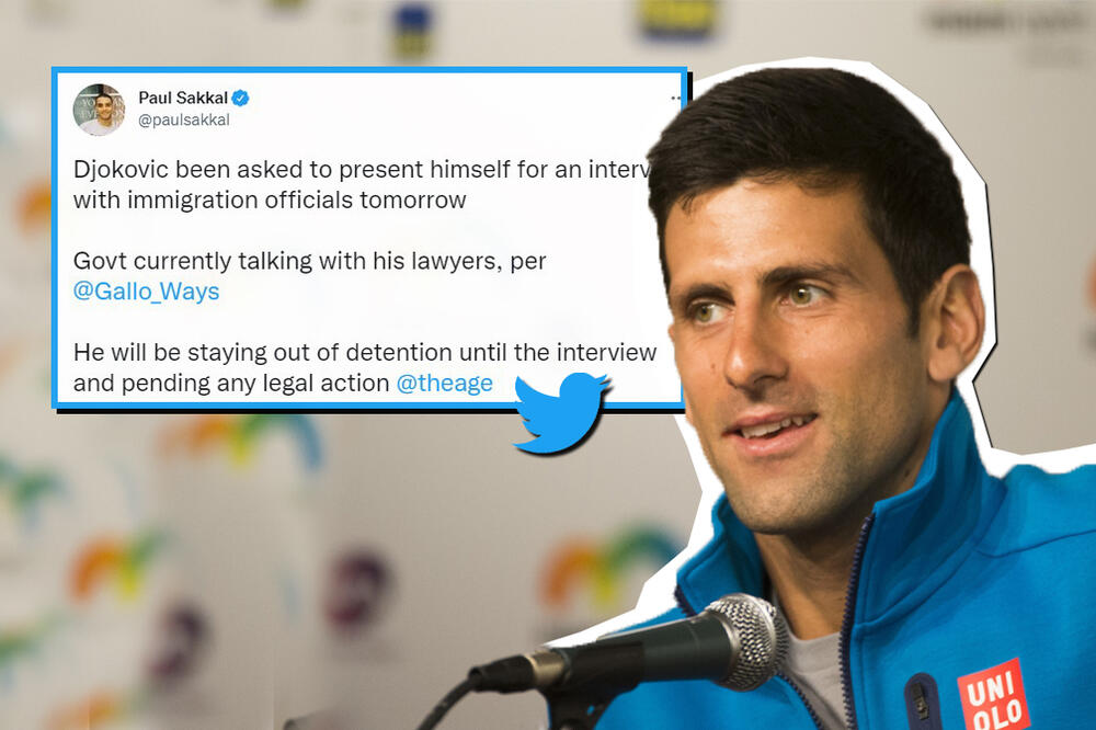 DOBRA VEST: Đoković ne ide u pritvor, sledi razgovor sa imigracionim zvaničnicima (FOTO)