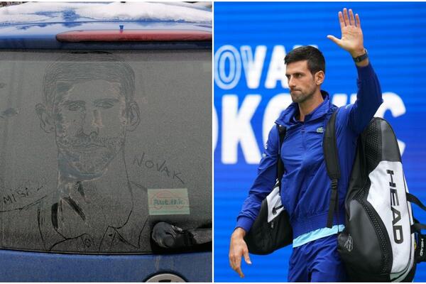 OD MURALA NA NEBODERIMA, DO CRTEŽA NA VETROBRANU AUTA: Novak Đoković dobio neobičnu podršku iz Ćuprije! (fOTO)