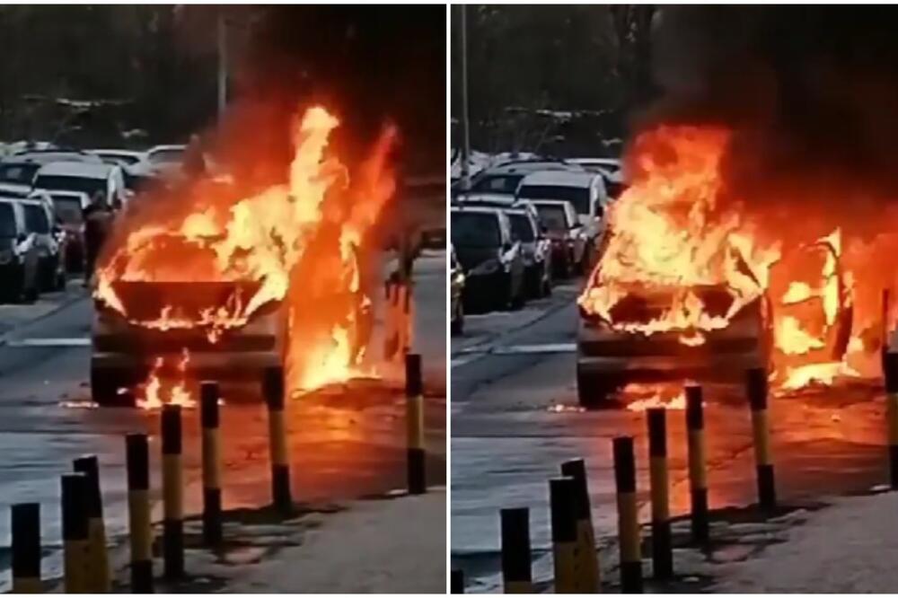 DRAMA NA MILJAKOVCU! Zapalio se automobil USRED vožnje, ŽENA se u POSLEDNJEM MOMENTU izvukla (VIDEO)