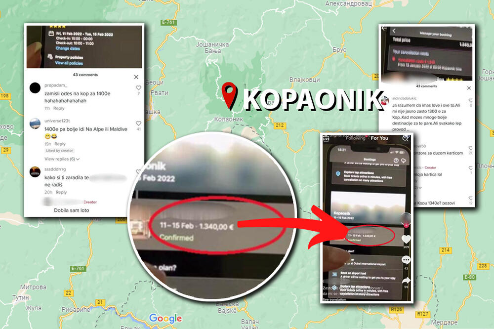 NAMERAVALA DA SPISKA 1.340 EVRA NA SMEŠTAJ NA KOPU, POKAZALA RAČUN, A ONDA SU JE RAZAPELI: ''Sponzorušo!'' (FOTO)