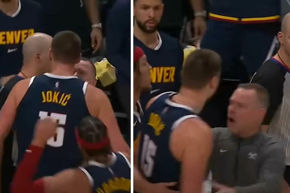 JOKIĆ IZGUBIO ŽIVCE, ZALETEO SE NA ARBITRA! KLUPA DENVERA SPASILA GLAVU SUDIJI! (VIDEO)