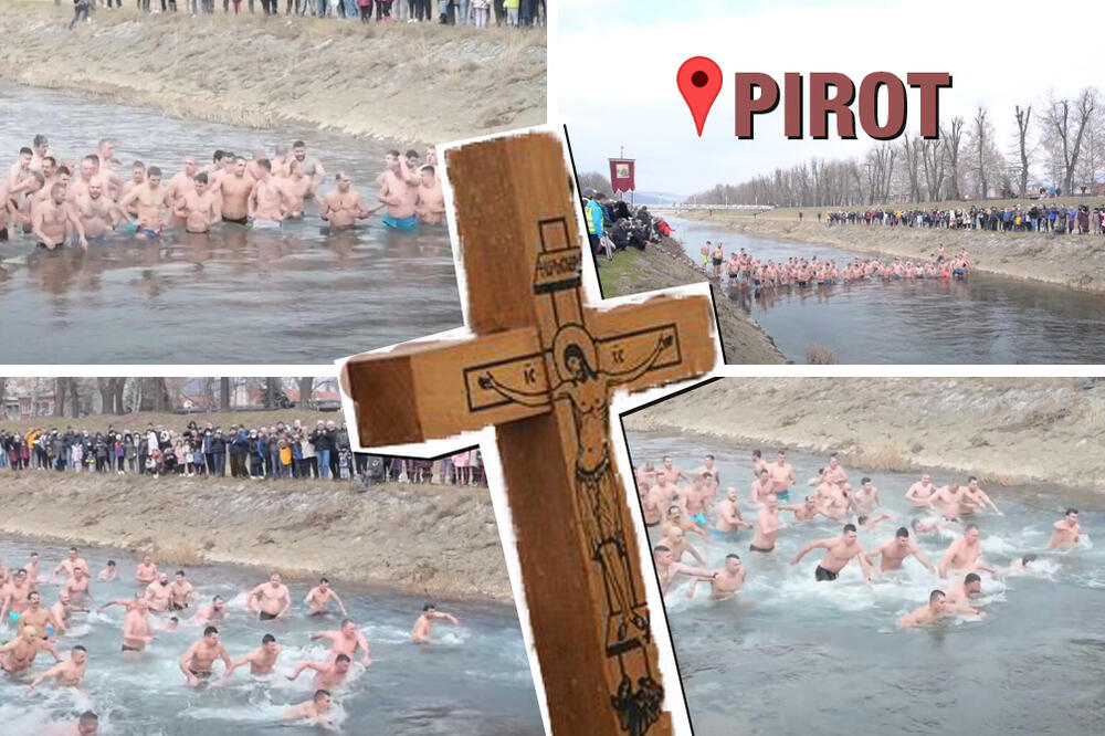 KADA VIDITE KAKO PIROĆANCI "PLIVAJU" ZA ČASNI KRST, ZABORAVIĆETE NA LEGENDARNE BUGARE: Najjači snimak IKADA (VIDEO)
