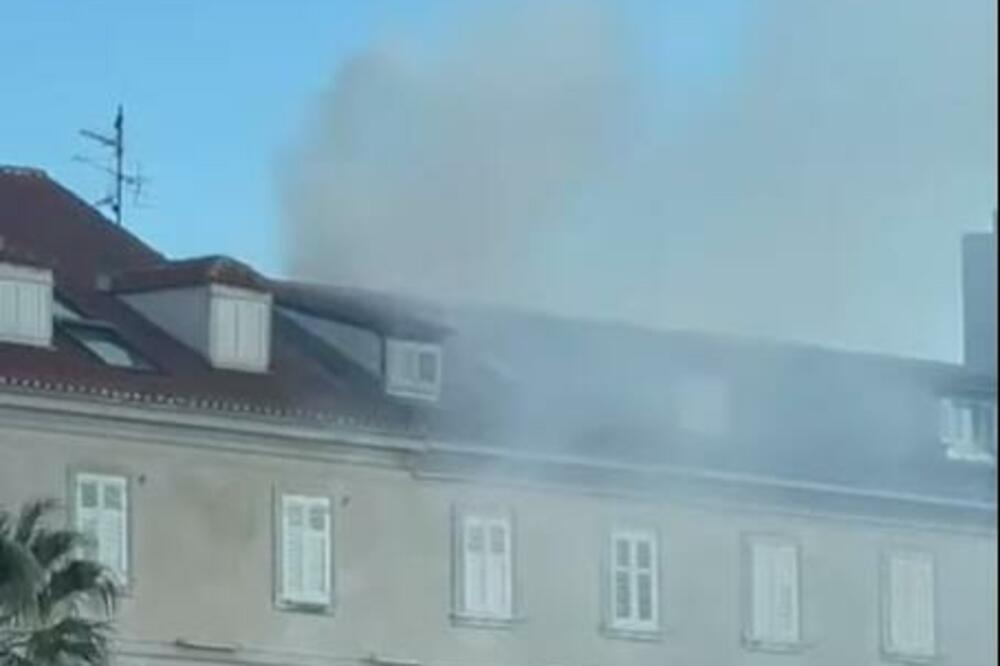 POŽAR U CENTRU SPLITA! Gusti dim širi se gradom, vatrogasci odmah REAGUJU (VIDEO)