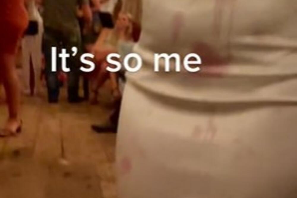 PROLILA JE CRNO VINO PO VENČANICI, PA URADILA NEŠTO NEOČEKIVANO: Svi su ŠOKIRANI njenom REAKCIJOM! (VIDEO)