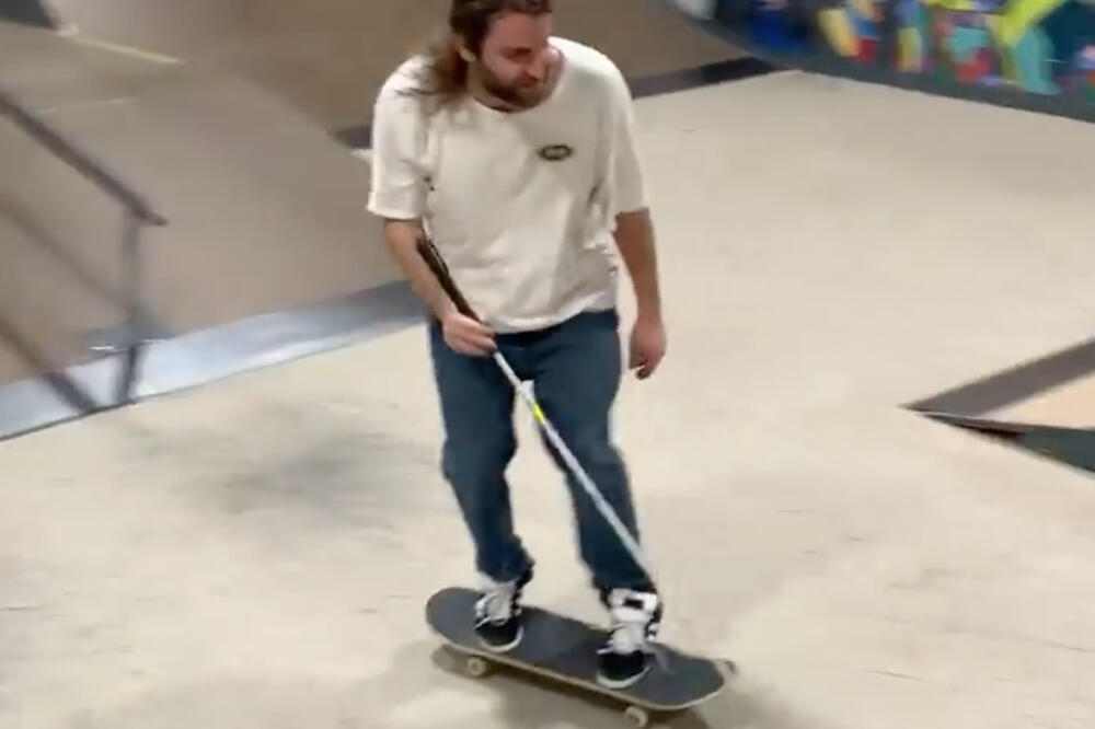 SLEPI SKEJTER POMERA GRANICE! Izgubio VID pre 11 GODINA, naučio ponovo SVE TRIKOVE, sanja o PARAOLIMIJADI! (VIDEO)