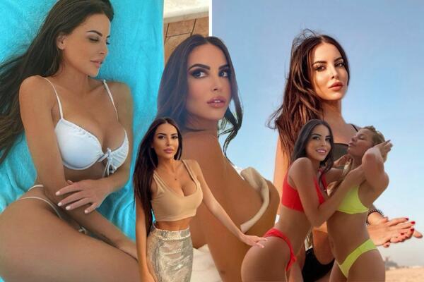 BOJA ŠAMPANJCA OSLIKAVA SVAKI DEO ZANOSNOG TELA: Intima na TACNI, bretele samo što ne popucaju zbog OGROMNIH GRUDI!